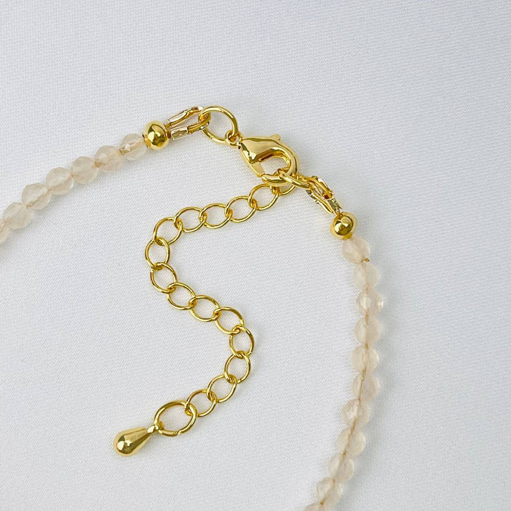 Браслет из Кварца и Сердолика 18 см +