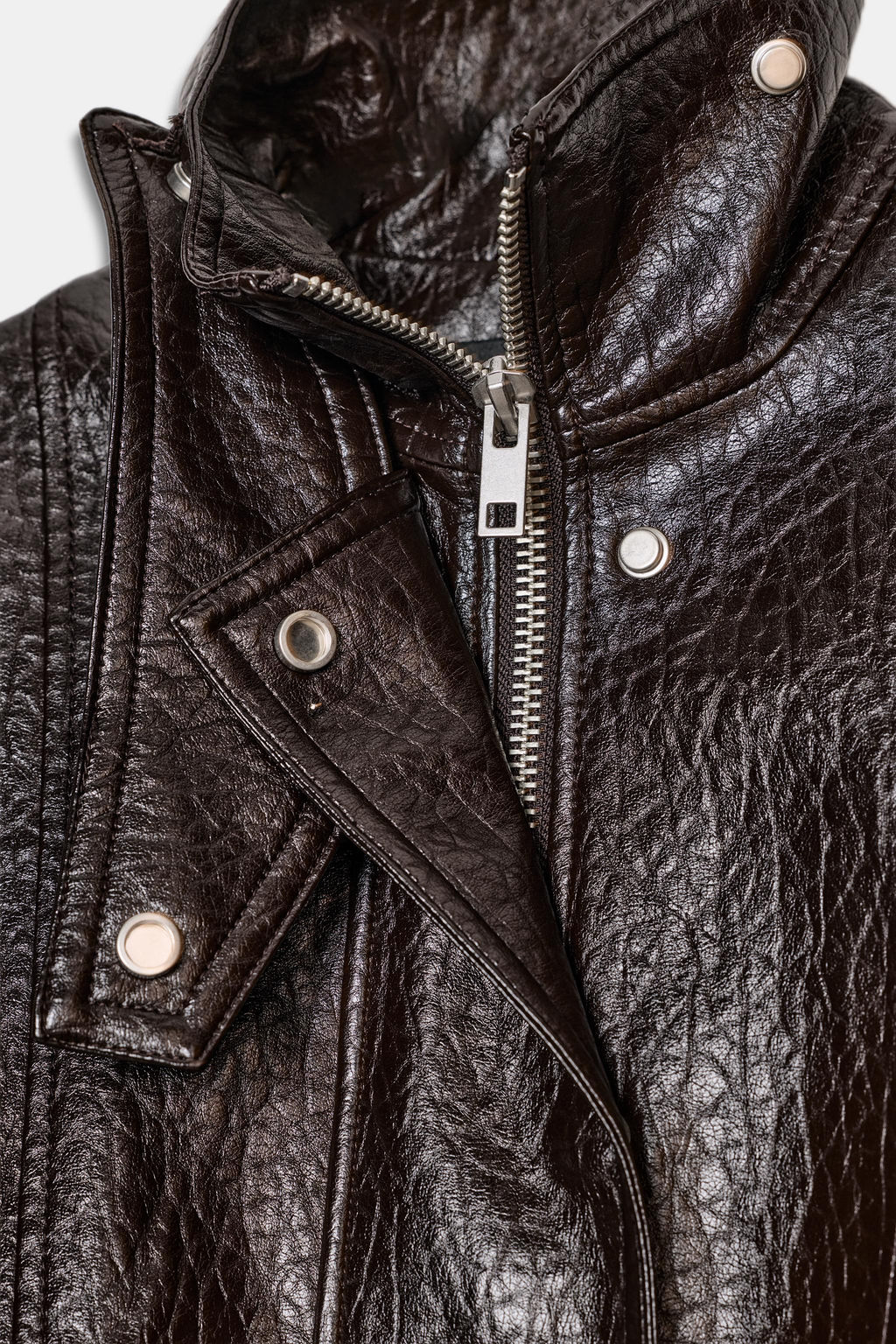 ZW COLLECTION FAUX LEATHER JACKET - Zara фото 14