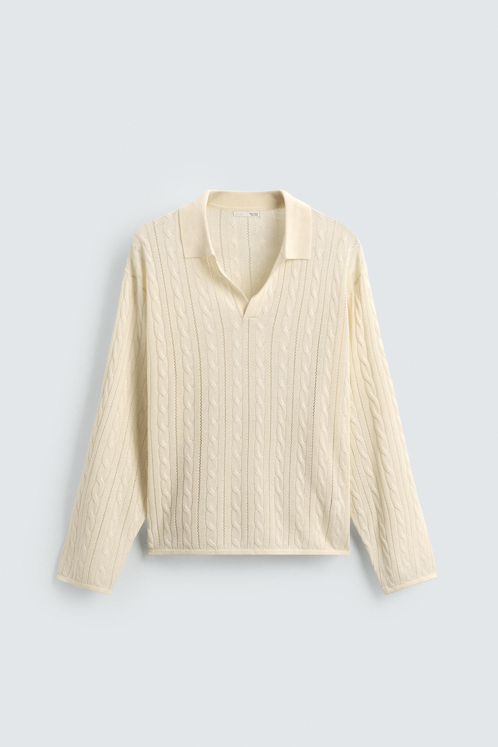 BRAIDED TEXTURE POLO SHIRT - Zara фото 7