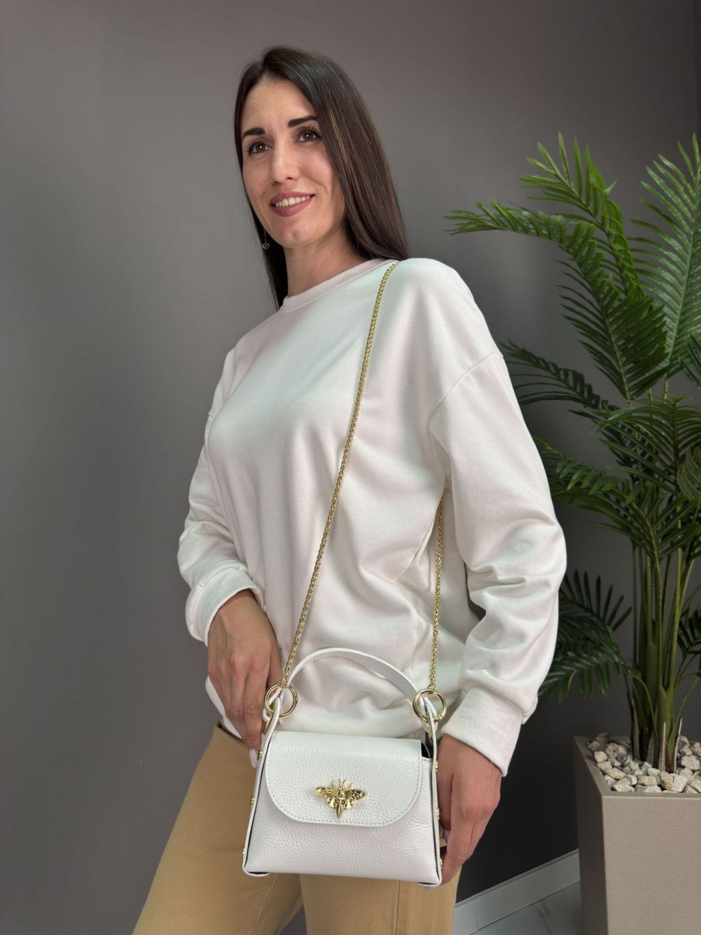 Сумка женская из телячьей кожи