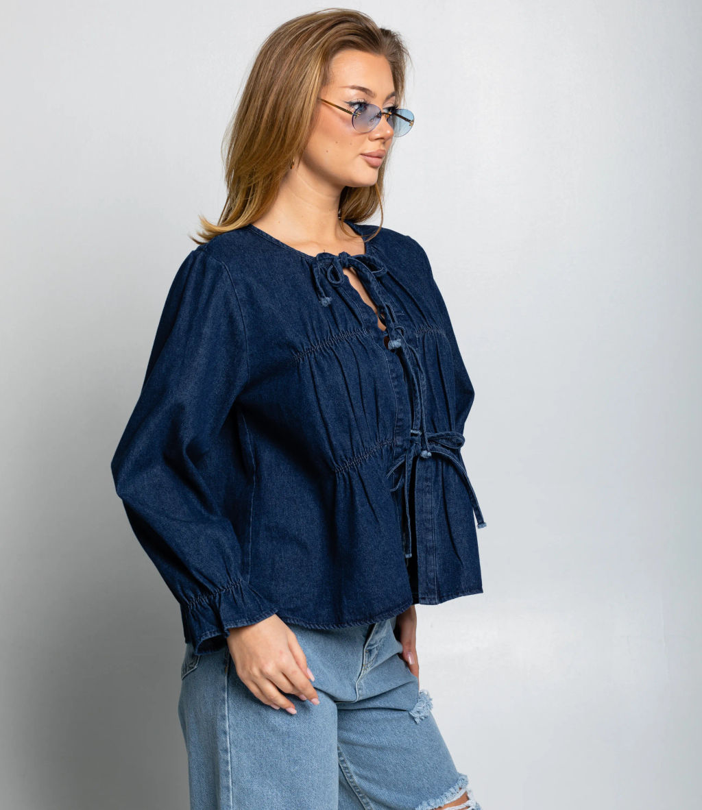 Блуза #КТ73555, синий