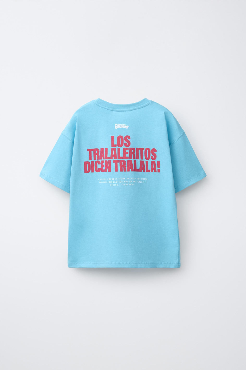 CAMISETA ESTAMPADA SKIFIDOL ITALIAN BRAINROT / Azul