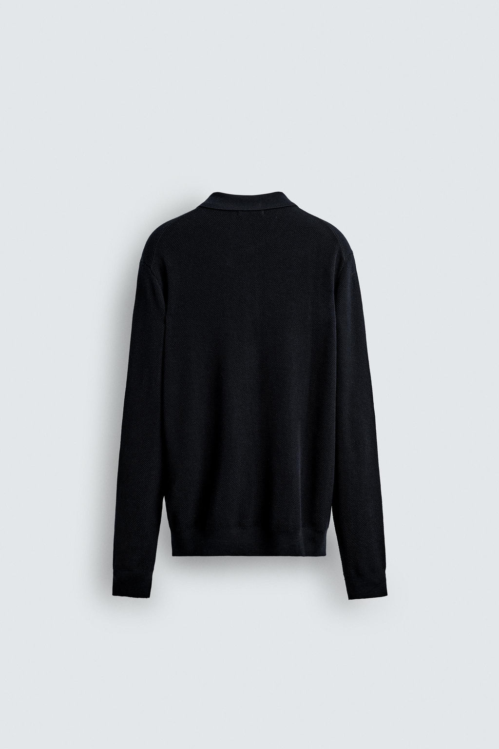 COTTON/LYOCELL KNIT POLO SHIRT - Zara фото 8