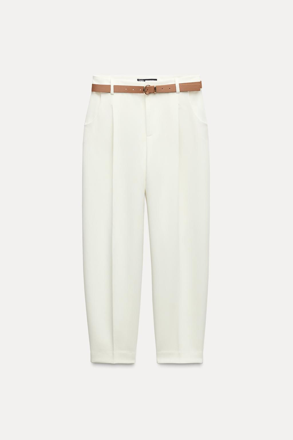 DARTED TROUSERS WITH BELT - Zara фото 7