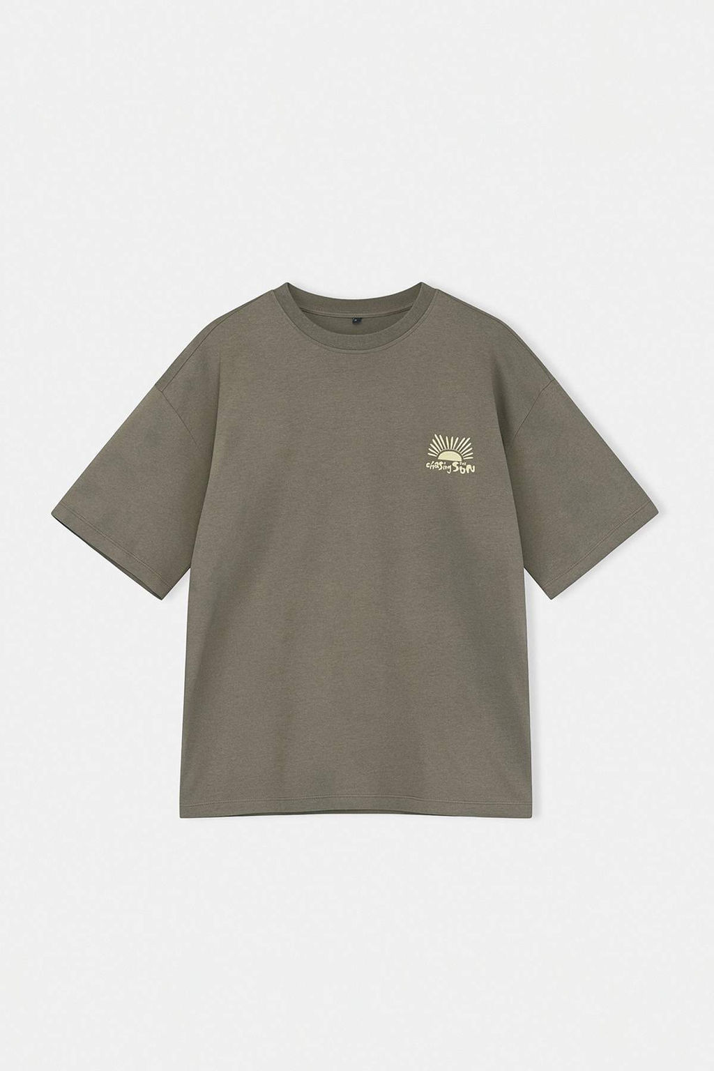 TRENDYOL MAN Antrasit Unisex Oversize/Genis Kesim Bask?l? %100 Pamuk T-Shirt TMNSS25TS00031 - Trendyolmilla фото 34