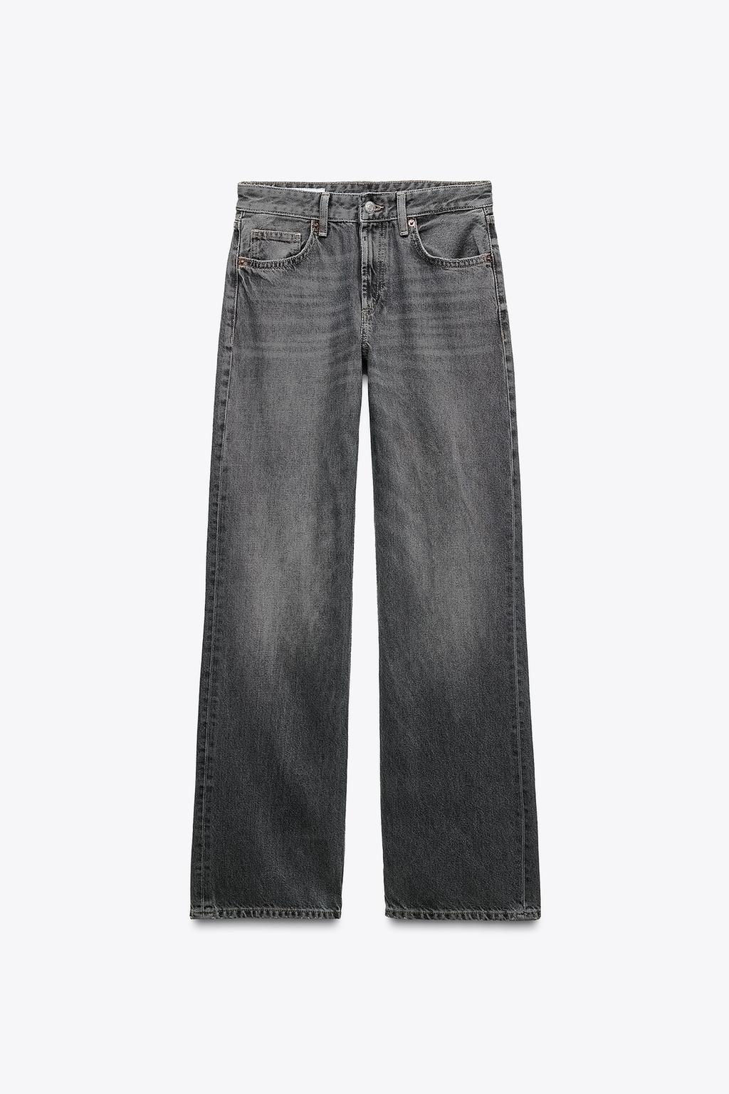 TRF WIDE-LEG MID-WAIST JEANS - Zara фото 7