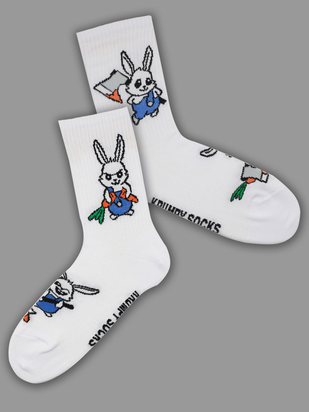 Носки р.40-45 TxT Кролик с морковкой и топором - Krumpy фото 3