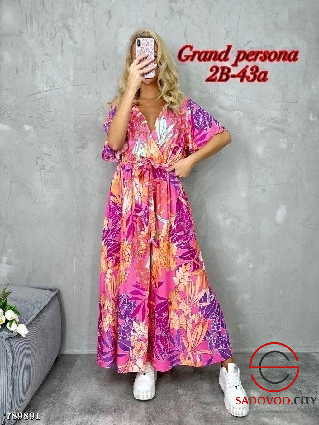 Платье длинное на запах - Bruno фото 3