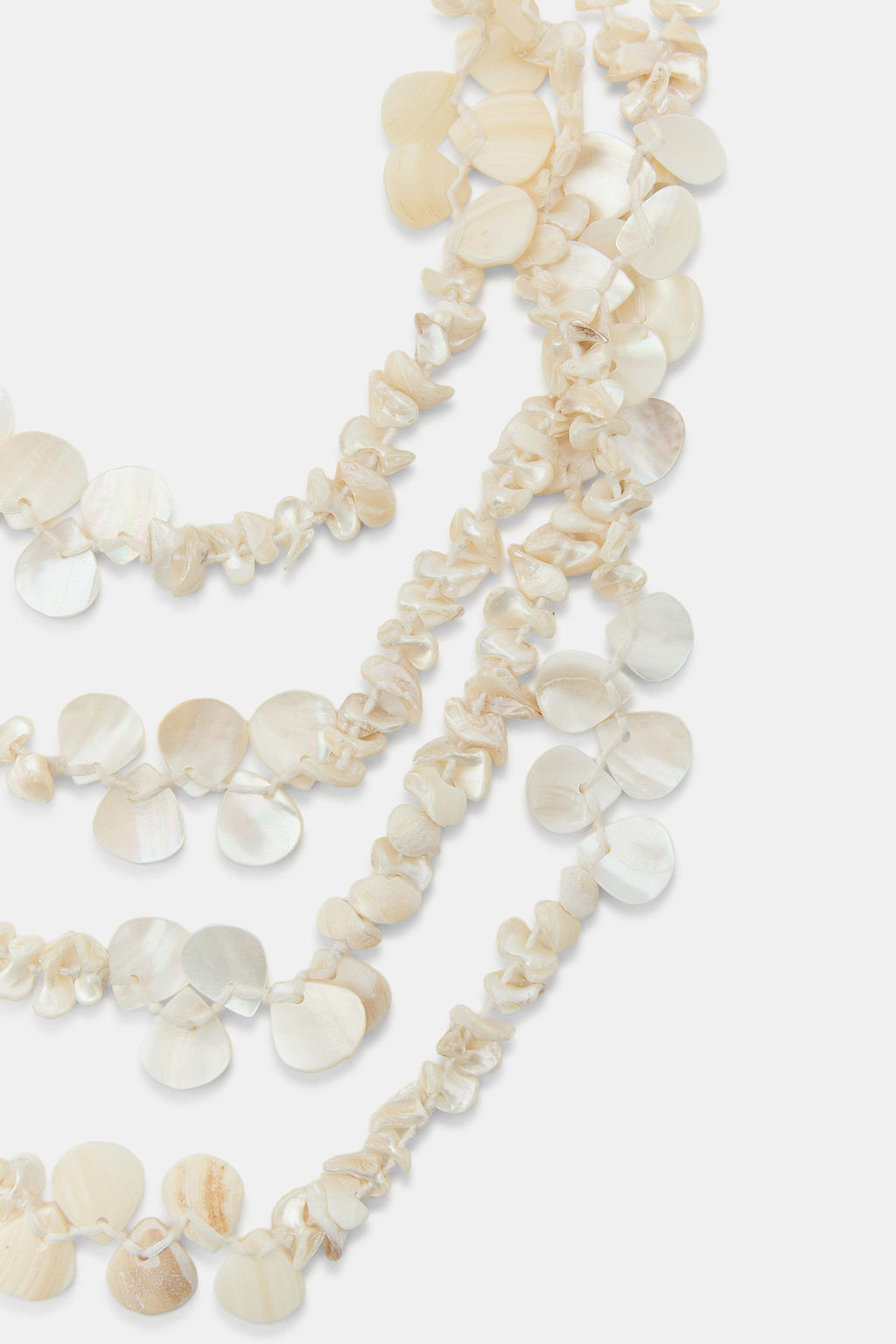 COLLAR PIEZAS EFECTO NACAR / Crudo - Zara фото 3