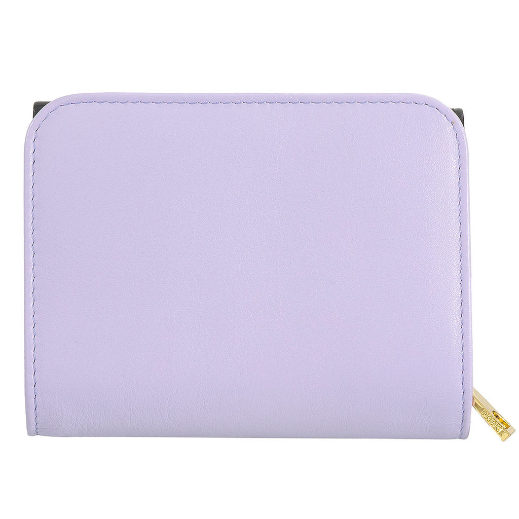 Итальянский кожаный кошелек DuDu серии Pemba | черно-лавандовый - Dudubags фото 5