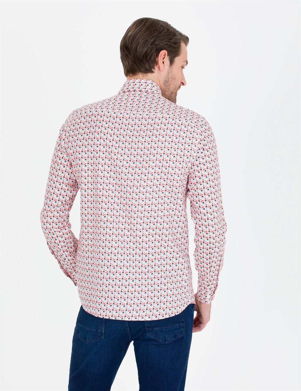 Nar _i_e_i Slim Fit Uzun Kollu G_mlek - Pierre cardin фото 5