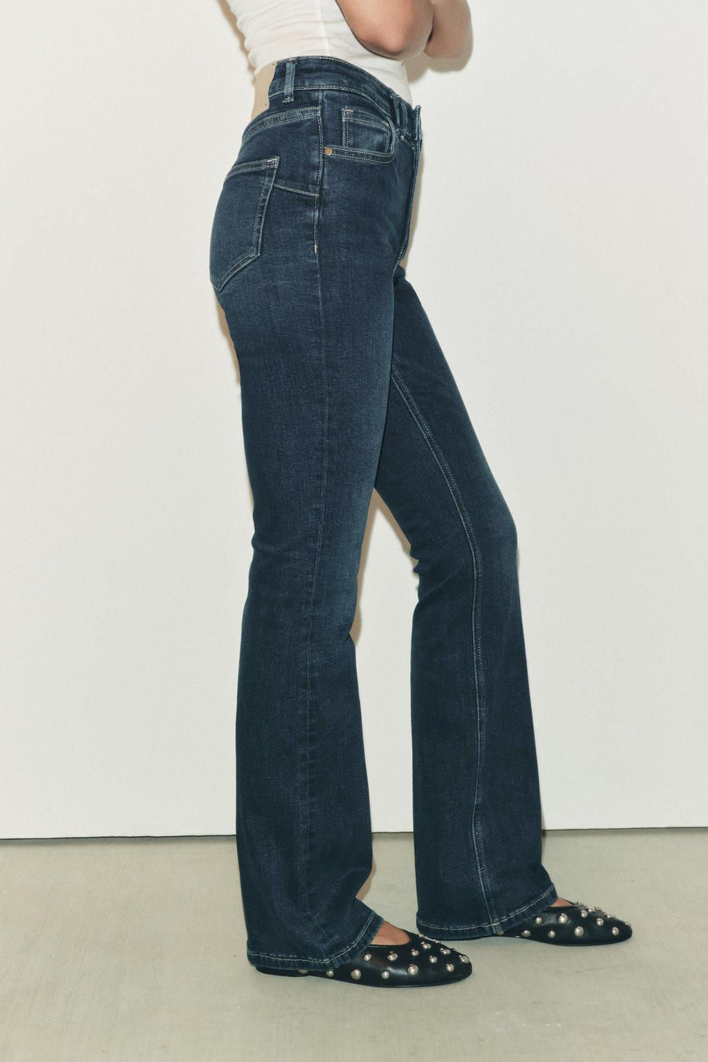 ZW COLLECTION BOOTCUT MID-RISE CONTOUR JEANS - Zara фото 4
