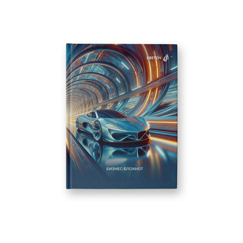 Светоч Бизнес-блокнот, глянцевая ламинация ББ95 A6 64 л. 24 шт. клетка Загадочный путь 01149
