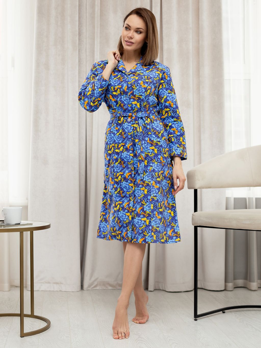 Халат фланель м111б - Лето-текс фото 5