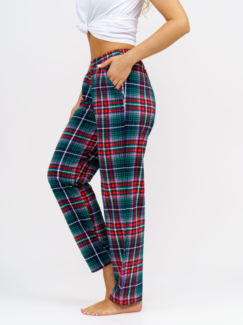 614 Брюки "Зеленая клетка"