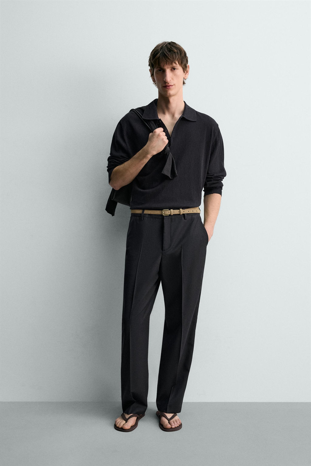 POLO PUNTO ALGOD?N - LINO LIMITED EDITION / Marino