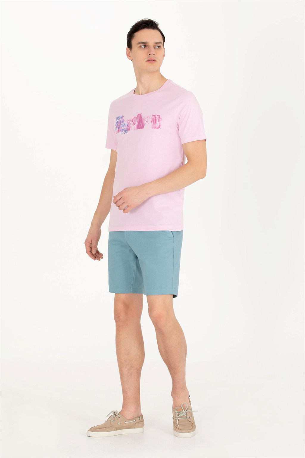 U. S. Polo Assn Мужская футболка с круглым вырезом Магнолия - U.s. polo assn фото 9