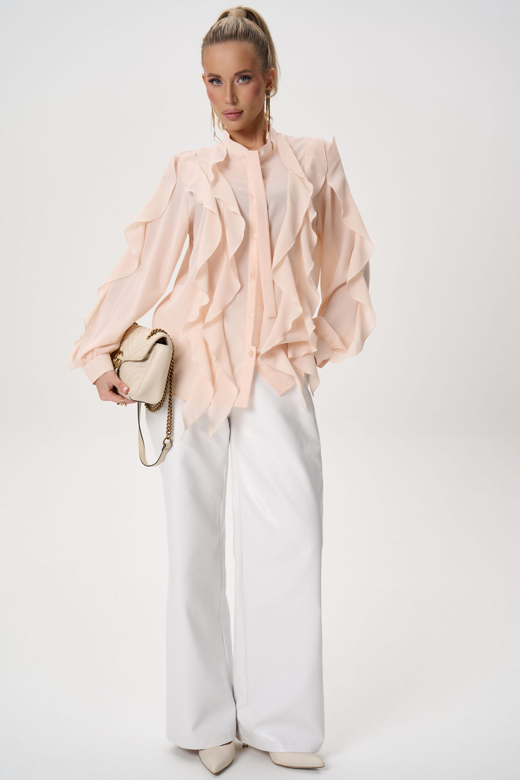 Рубашка Кристл (персиковый)