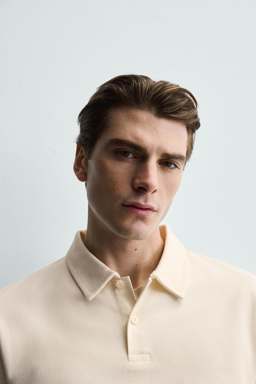 REGULAR FIT TEXTURED POLO SHIRT - Zara фото 5