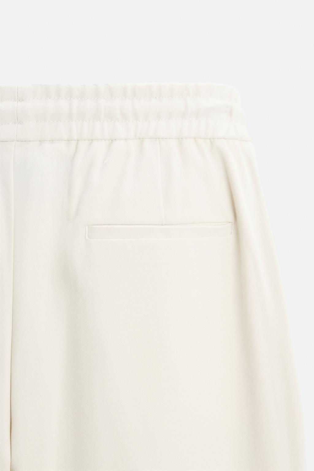 COMFORT FIT JOGGER WAIST TROUSERS - Zara фото 37