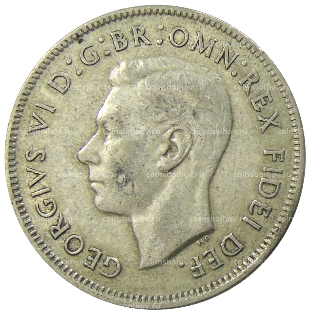 1 флорин (2 шиллинга) 1951 года Австралия  50 лет Федерации
