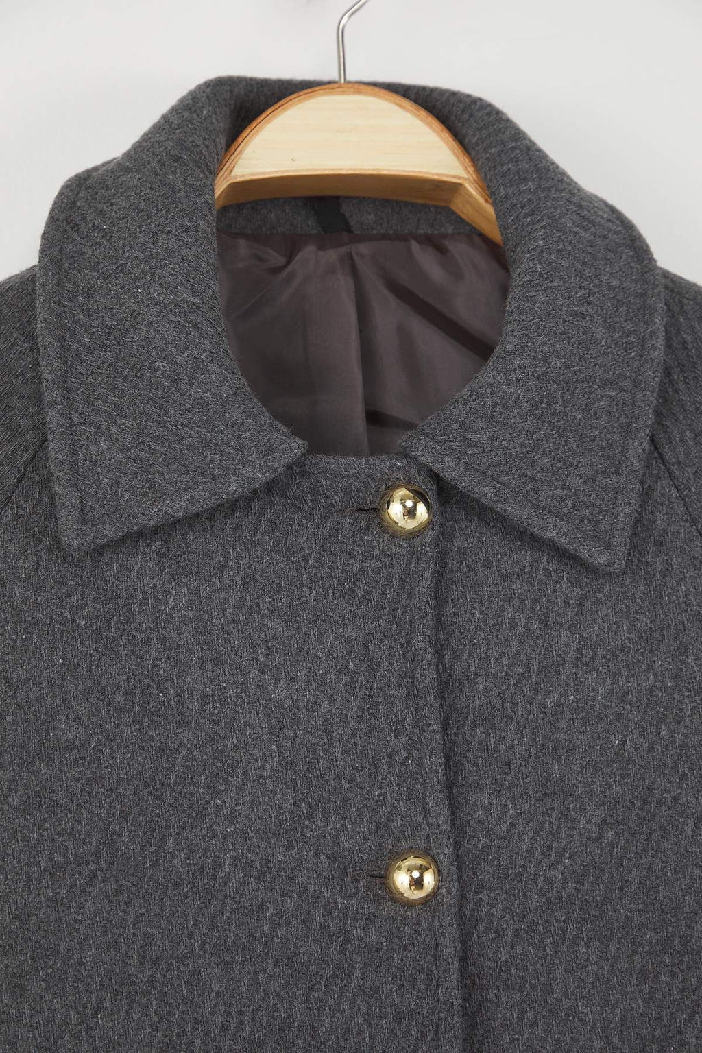 Gri Regular Kal?p Kase Triko Cep Detayl? Ince Ceket Mont TWOAW26MO00113 - Trendyolmilla фото 6