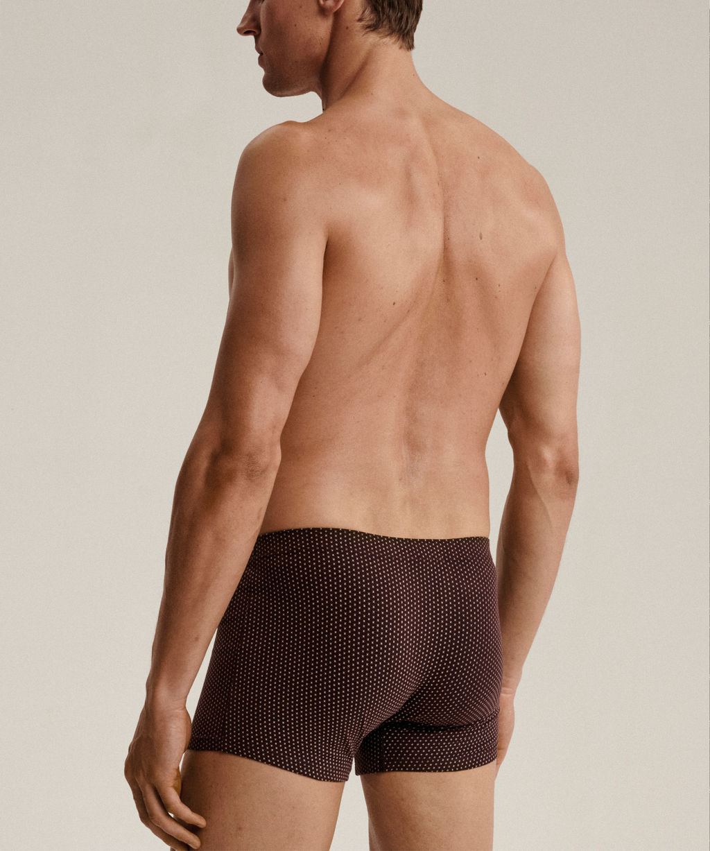 ATLANTIC 3MH-218 Трусы шорты Small Print - набор 3 шт. изумрудный + темно-серый меланж + баклажан  фото 3