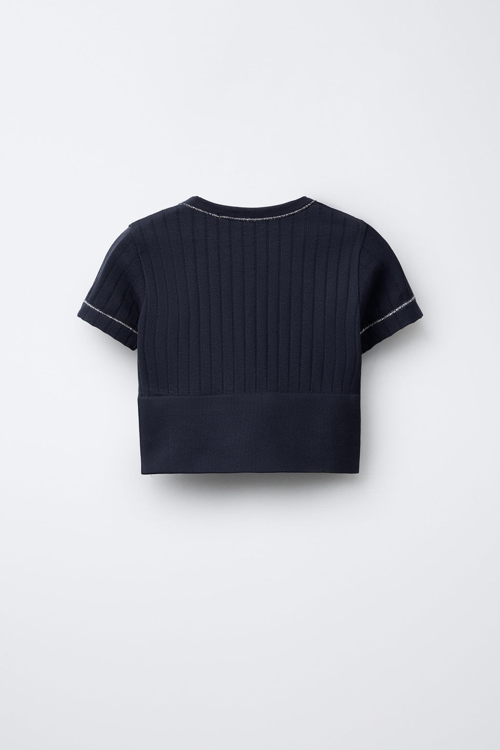 SEAMLESS GYM T-SHIRT WITH SHINY TRIM - Zara фото 2