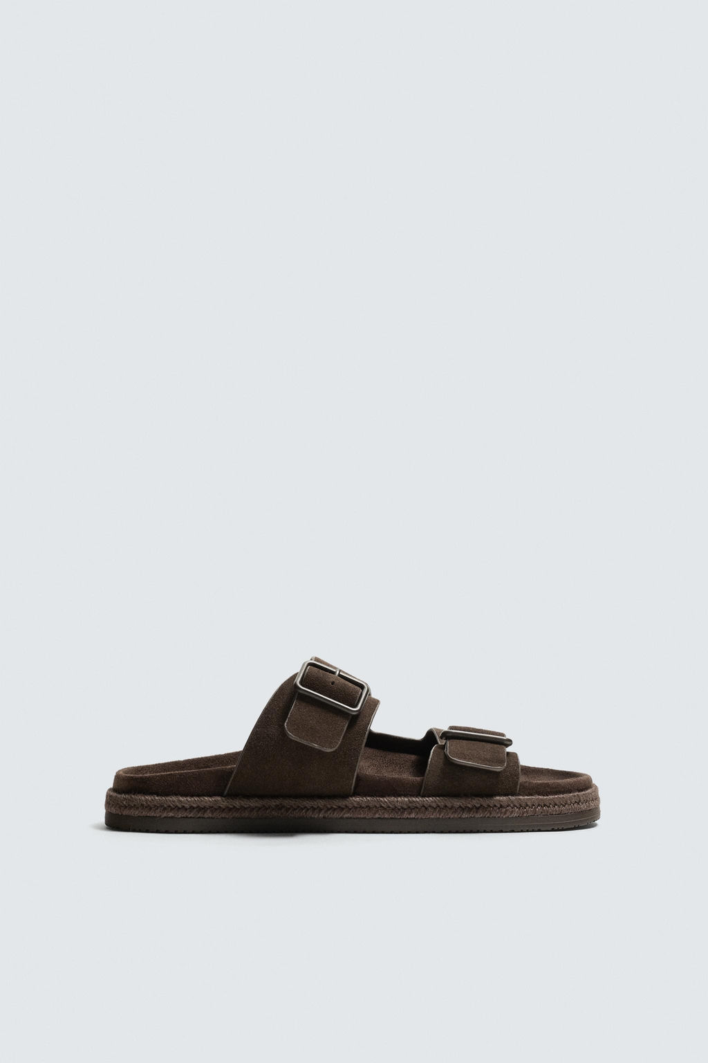 SANDALIA PIEL DOBLE TIRA / Chocolate - Zara фото 4