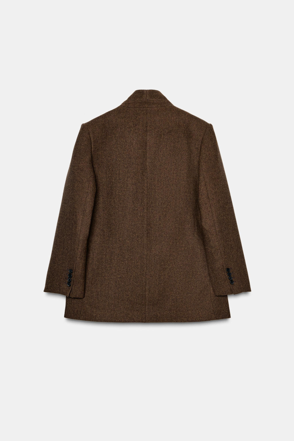 HERRINGBONE WOOL BLEND BLAZER ZW COLLECTION - Zara фото 3