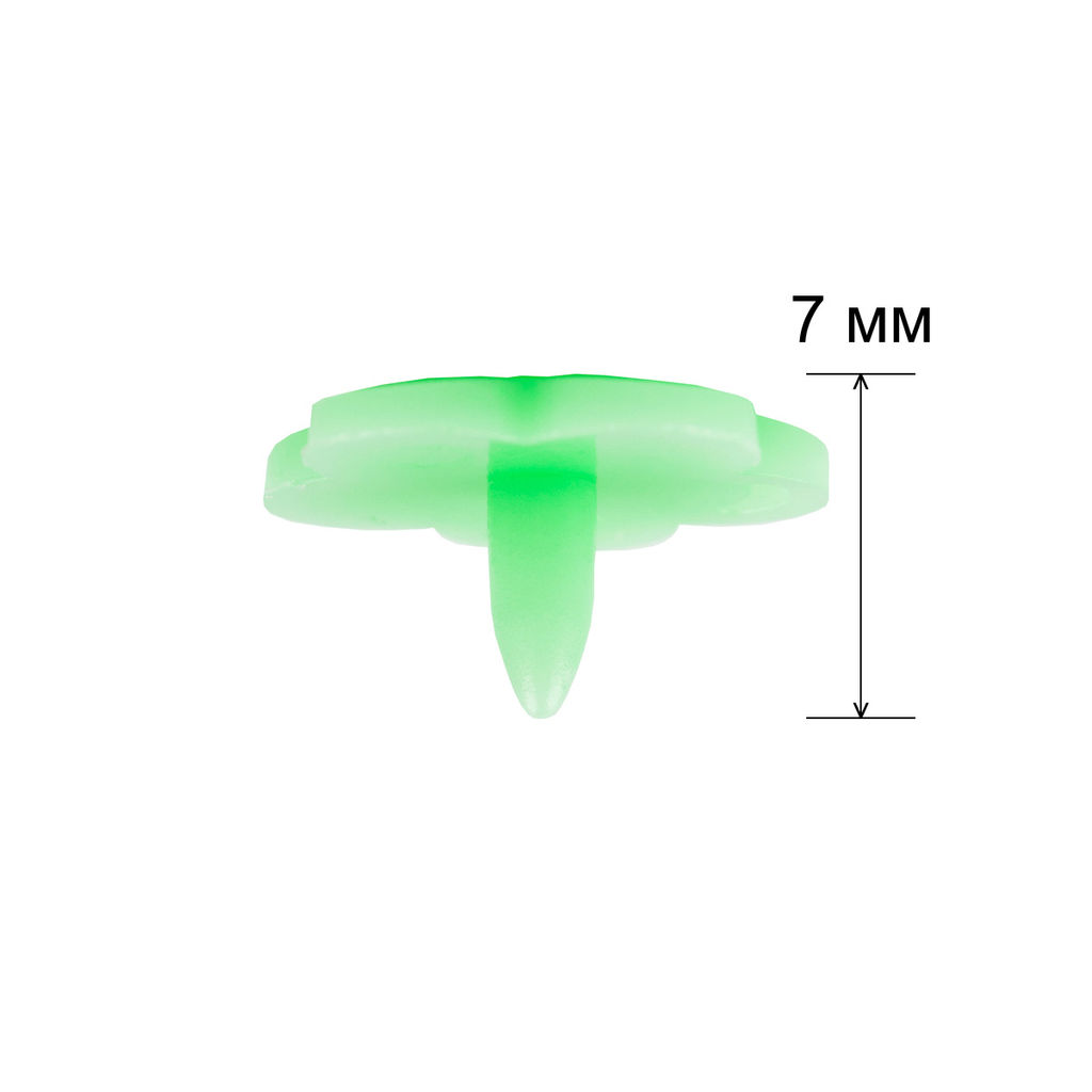 Кнопка Micron POM-12 FL Кнопки пластиковые пластик d 12 мм 15 шт. № 009 салатовый