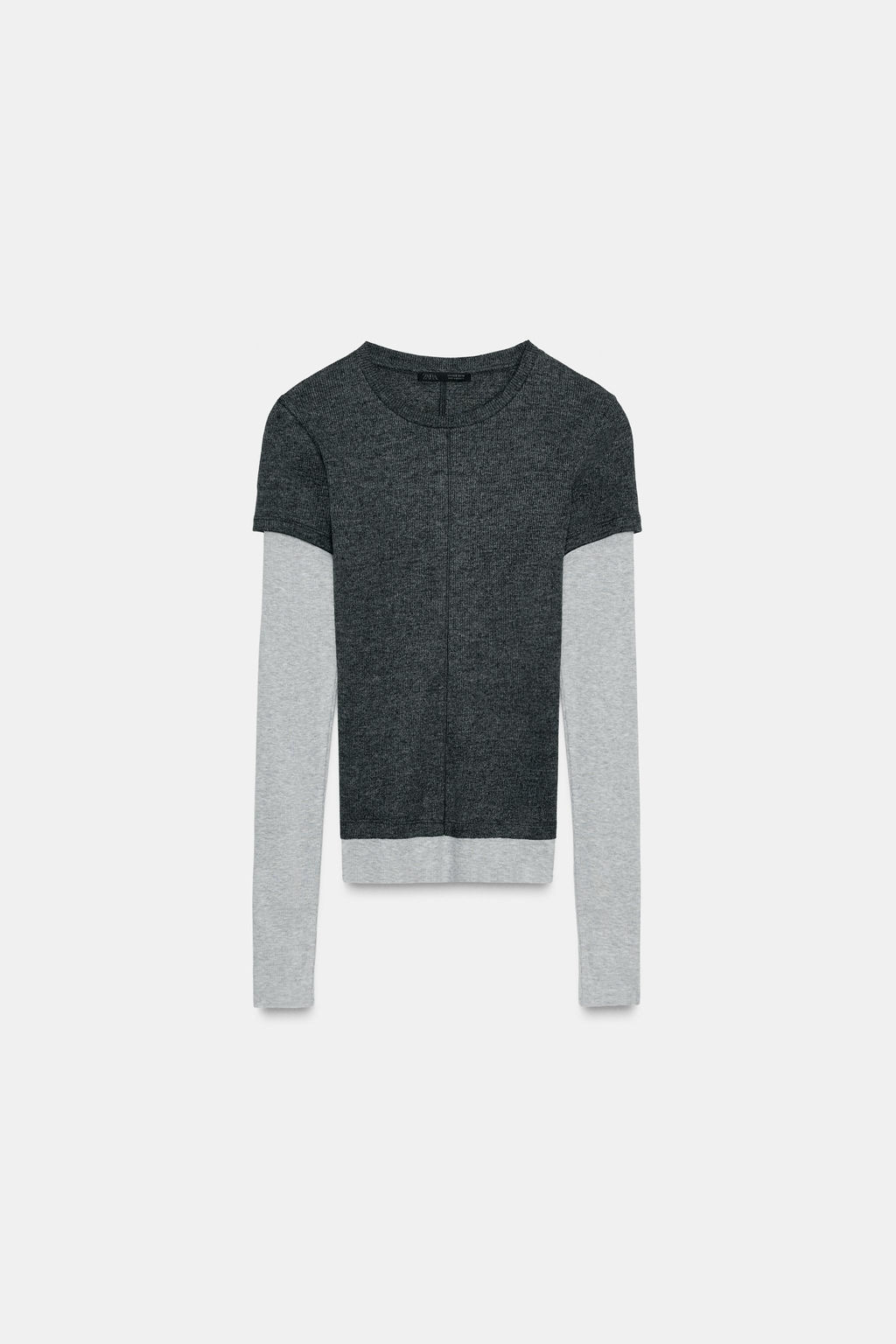 DOUBLE LONG SLEEVE T-SHIRT - Zara фото 3