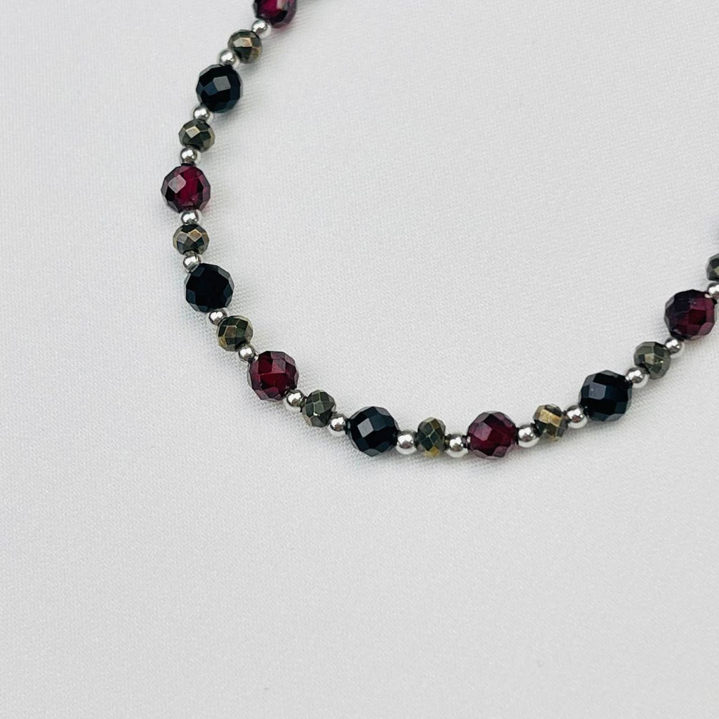 Браслет для Льва из Граната,Пирита и Агата - Радуга самоцветов фото 3