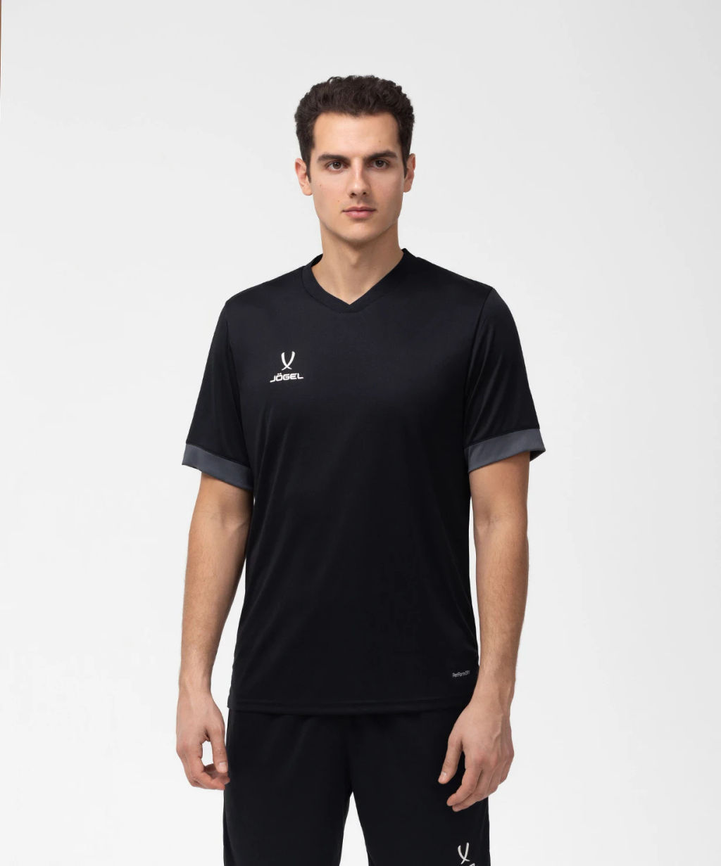 Футболка игровая JOGEL DIVISION PerFormDRY Union Jersey, черный/темно-серый/белый