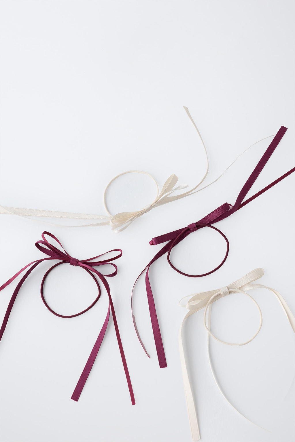 PACK OF FOUR BOW SCRUNCHIES - Zara фото 2