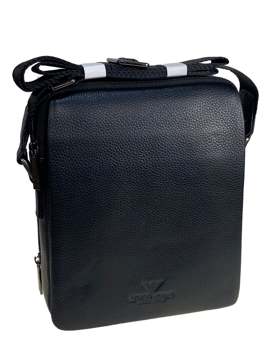 Сумка мужская из натуральной кожи, цвет черный