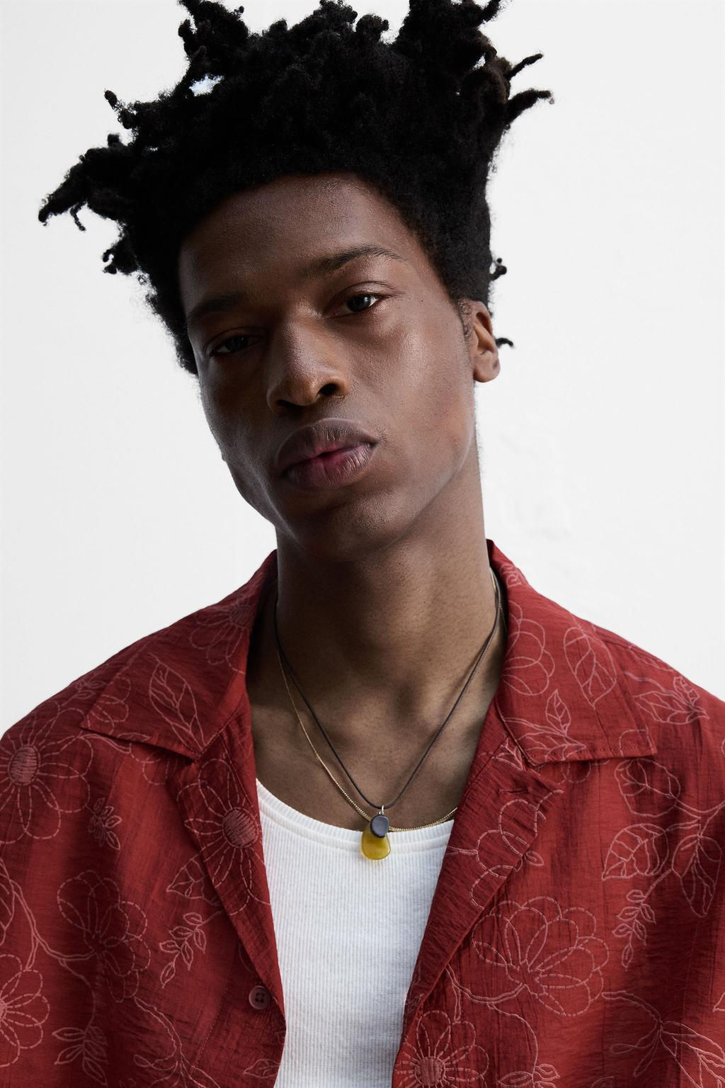 FLORAL TEXTURED SHIRT  OTIS KWAME KYE QUAICOE - Zara фото 6
