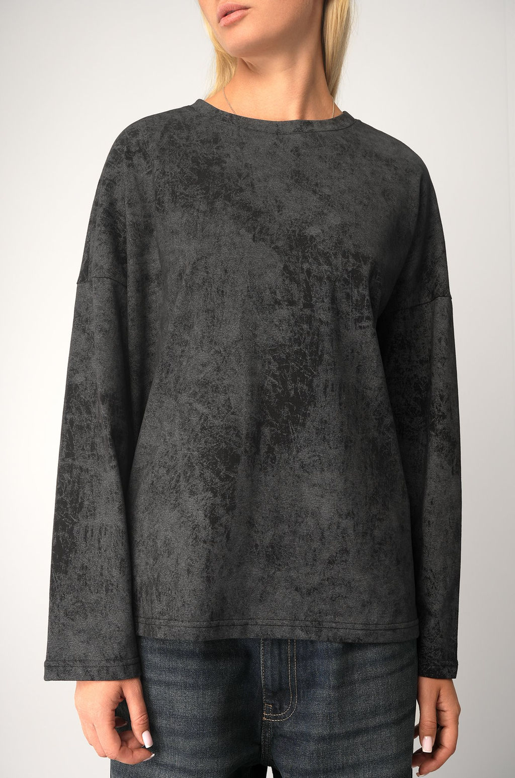 Женский лонгслив оверсайз Happyfox  фото 3