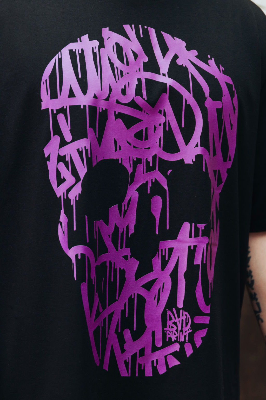 М44 Футболка "Черный/фиолетовый"