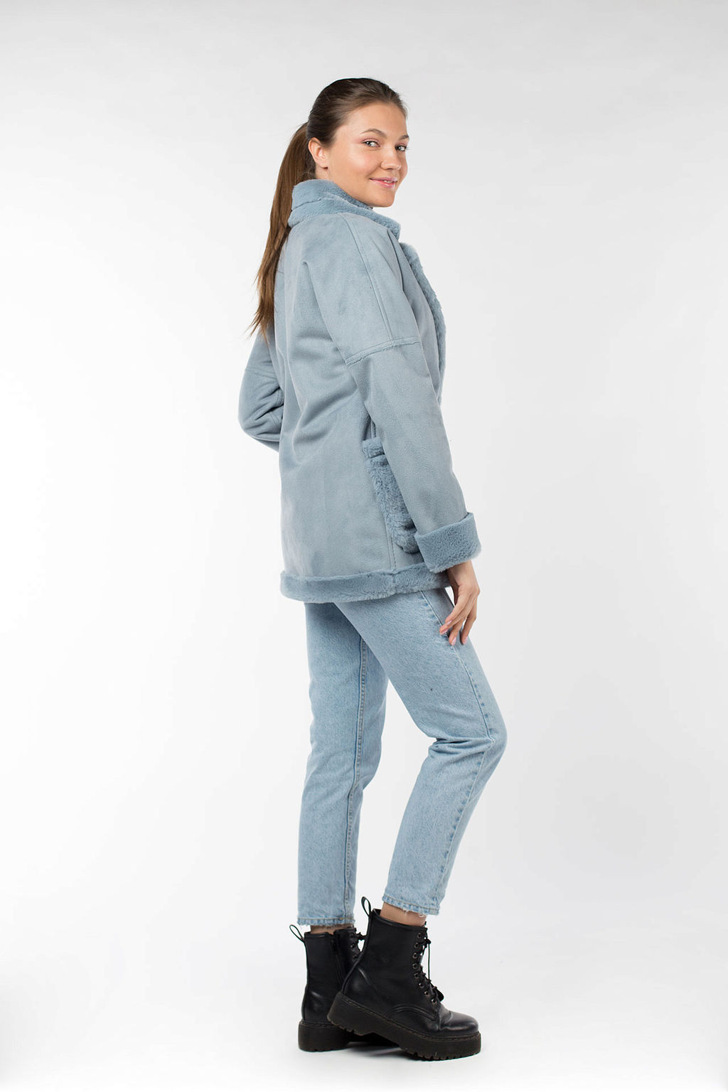 02-2954 Дубленка женская - El podio фото 3