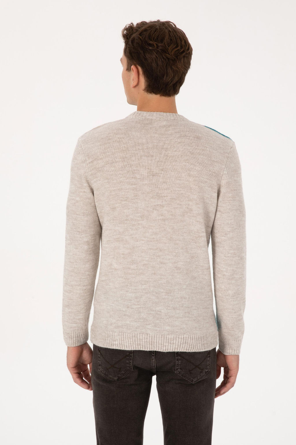 Erkek Regular Fit Bisiklet Yaka Ta_ Kazak - U.s. polo assn фото 5