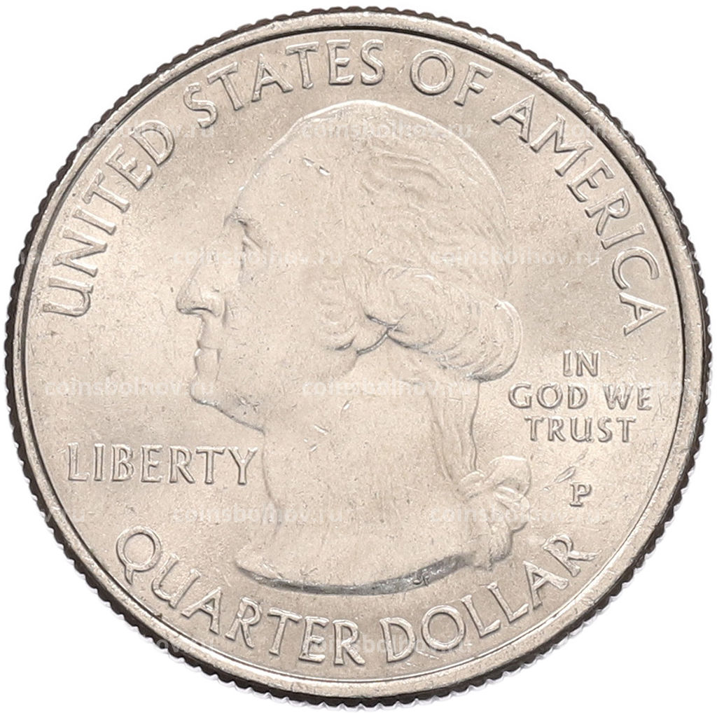 Монета 1/4 доллара (25 центов) 2015 года P США Национальные парки  №30 Национальный исторический парк Саратога