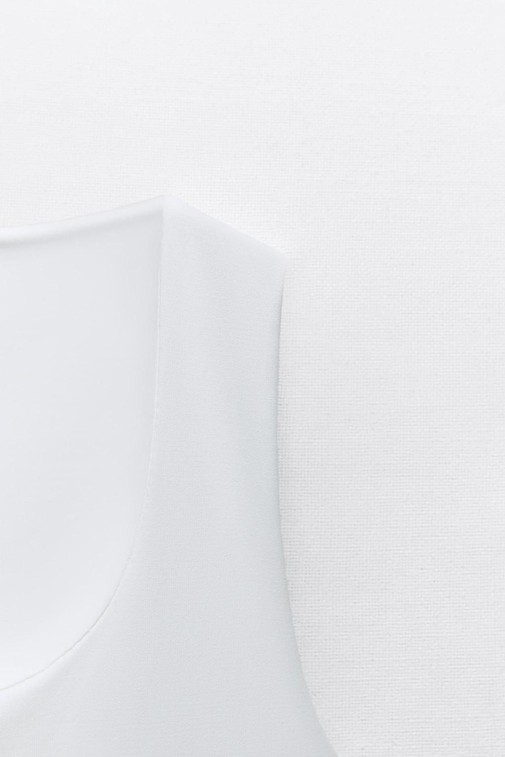 POLYAMIDE TOP WITH WIDE STRAPS - Zara фото 29