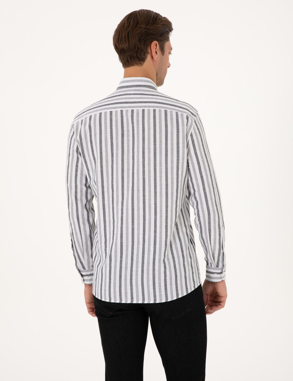 Siyah Regular Fit Uzun Kollu G_mlek - Pierre cardin фото 5
