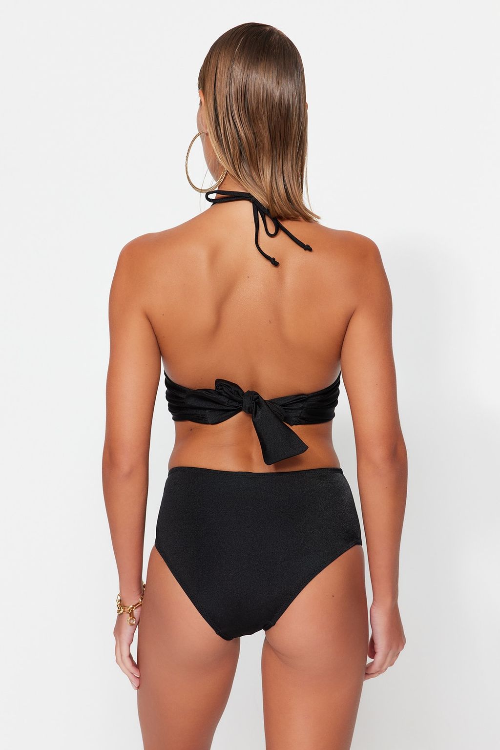 TRENDYOLMILLA Yesil Bralette Aksesuarl? Yuksek Bel Regular Bikini Tak?m? TBESS23BT00073  фото 6
