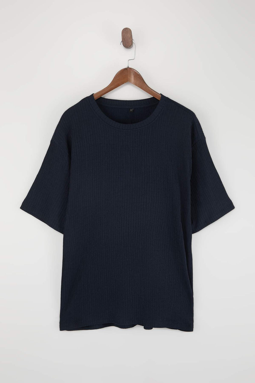 Kahverengi Dusuk Omuz Regular Fit Dokulu T-Shirt TMNSS26TS00005 - Trendyolmilla фото 7
