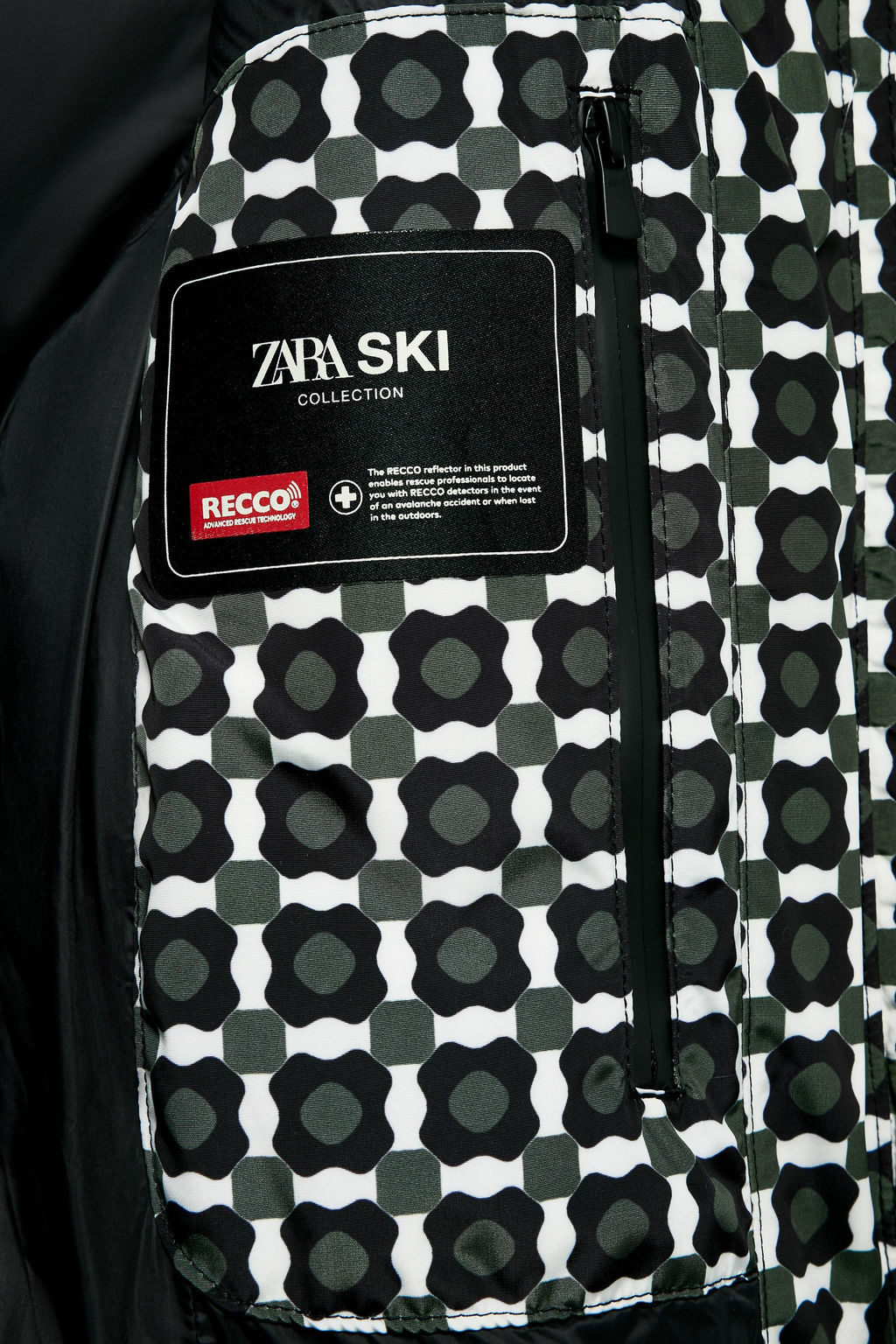 HOODED WATER-RESISTANT WINDPROOF DOWN JACKET RECCO® TECHNOLOGY SKI COLLECTION - Zara фото 28