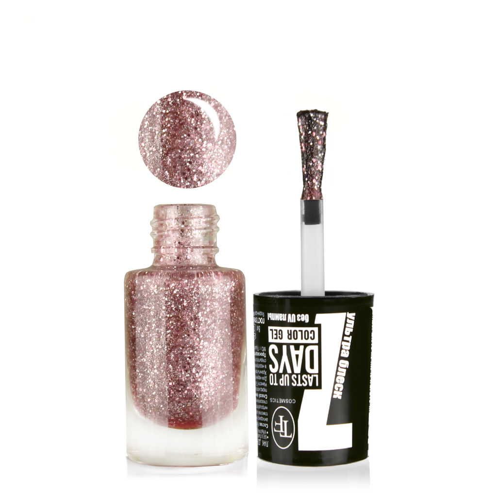 TF Лак для ногтей COLOR GEL тон 298 Pink brilliant/Блестящий розовый 8мл