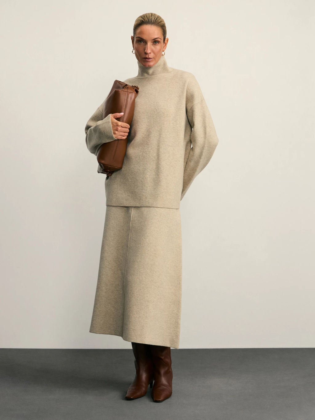 Джемпер с воротником стойкой / Zarina  фото 2