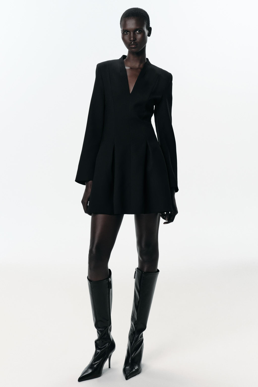 MINI DRESS WITH SHOULDER PADS